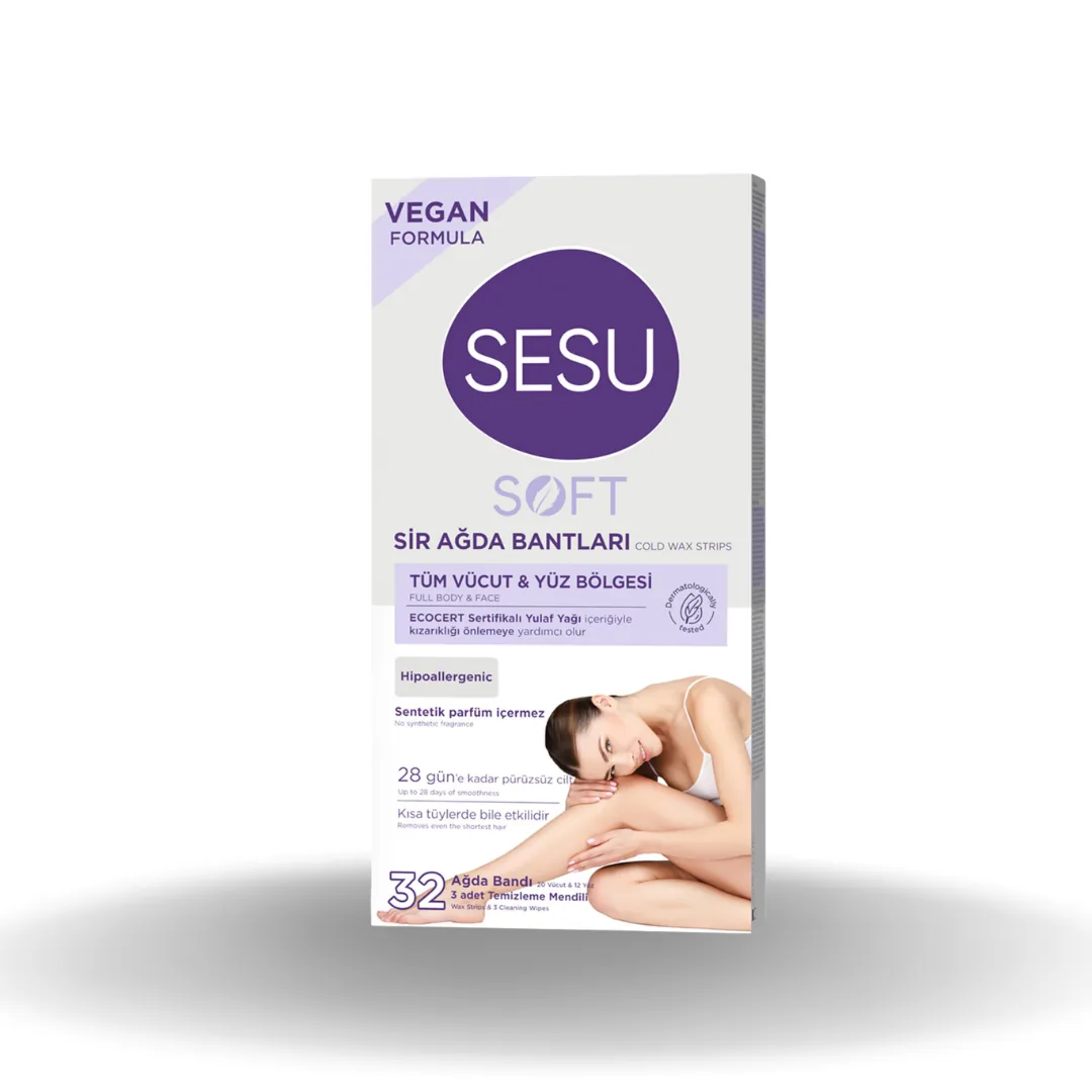 Sesu Ağda Bandı Soft Yulaf 32'li