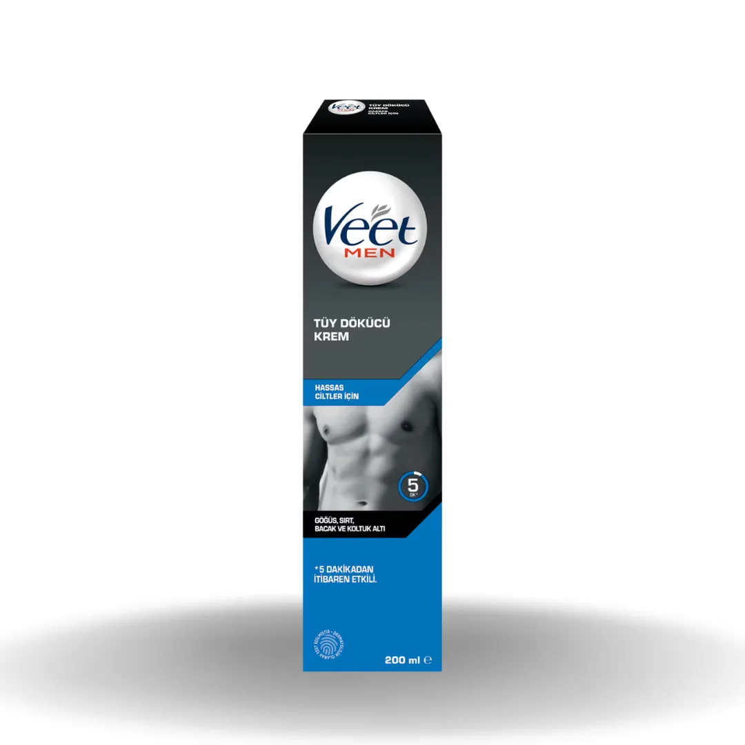 Veet Men Hassas Ciltler Tüy Dökücü Krem 200 Ml