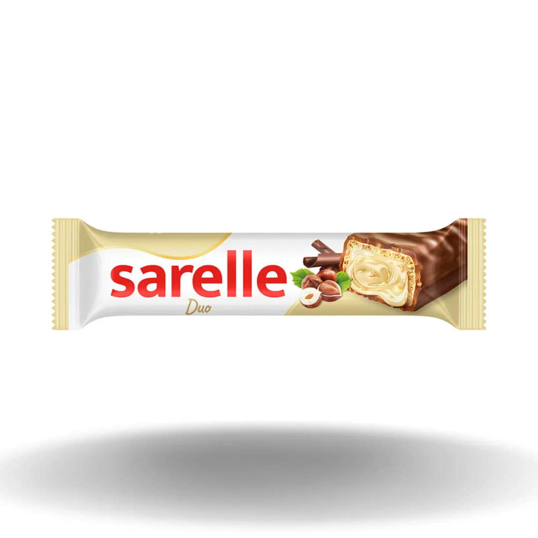 Sarelle Gofret Duo Çikolata Kaplı 33 Gr