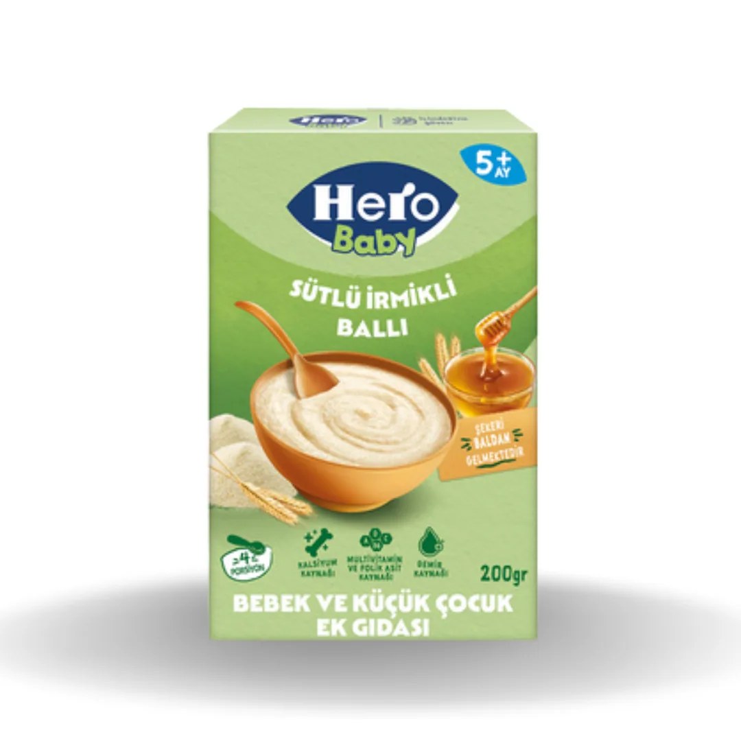 Hero Baby Ek Besin Sütlü Peynirli Pekmezli 8 Tahıllı 200 Gr