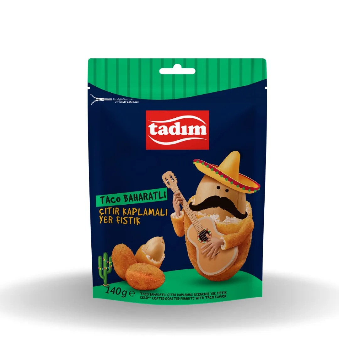 Tadım Çıtır Kaplamalı Yer Fıstığı Taco 140 Gr