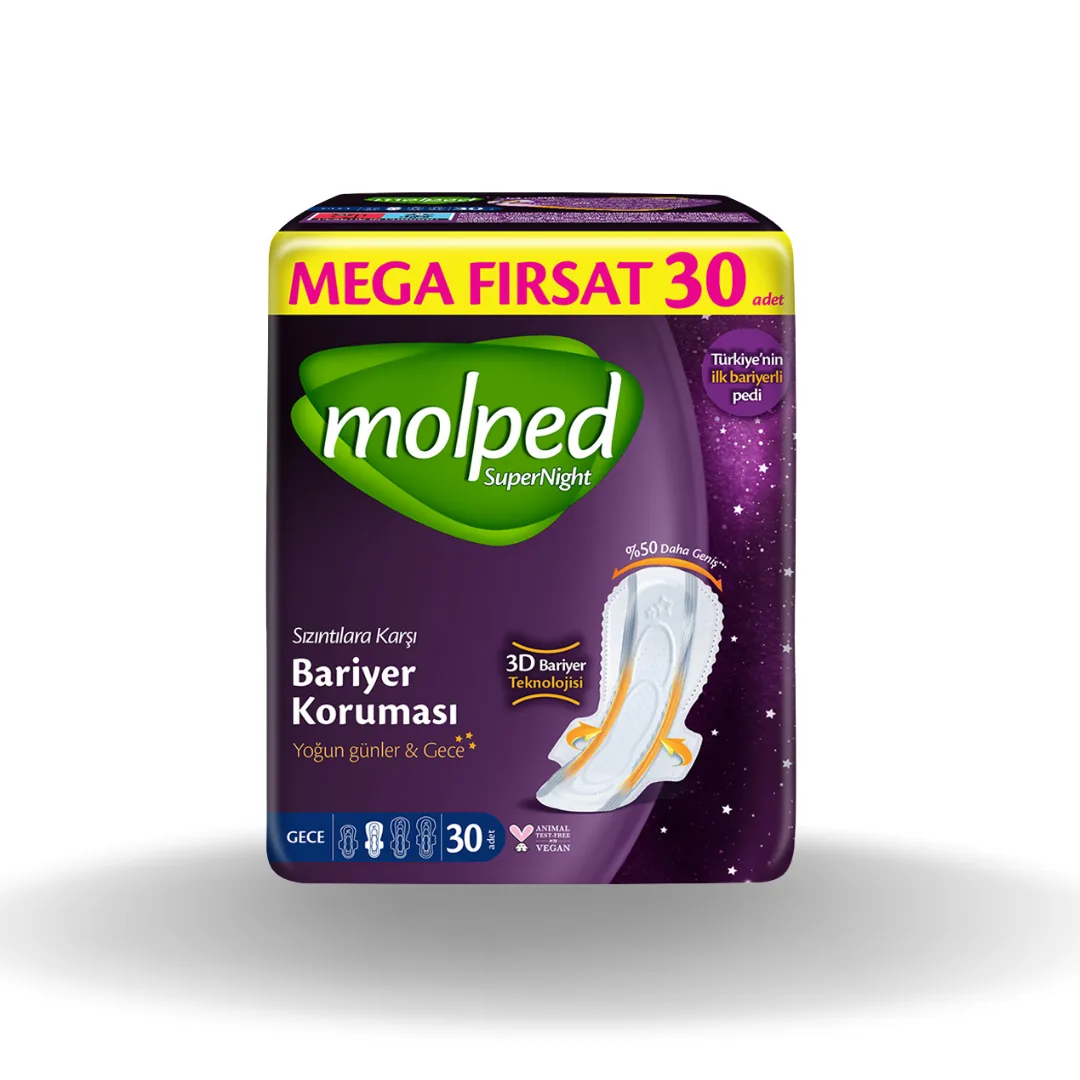 Molped Mega SuperNight Gece 30'lu