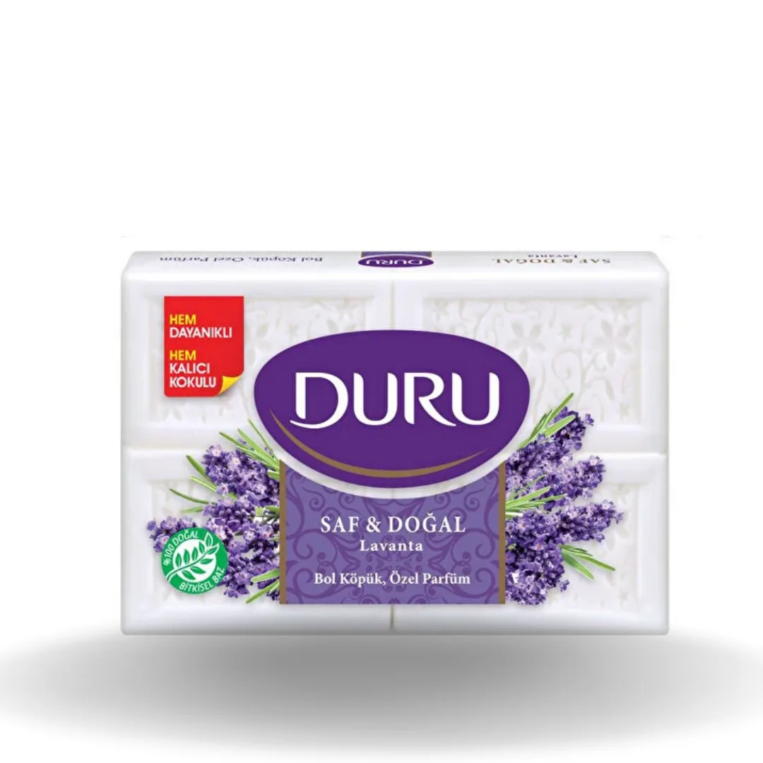 Duru Lavanta Saf Doğal Banyo Sabunu 4x150 Gr 600 Gr