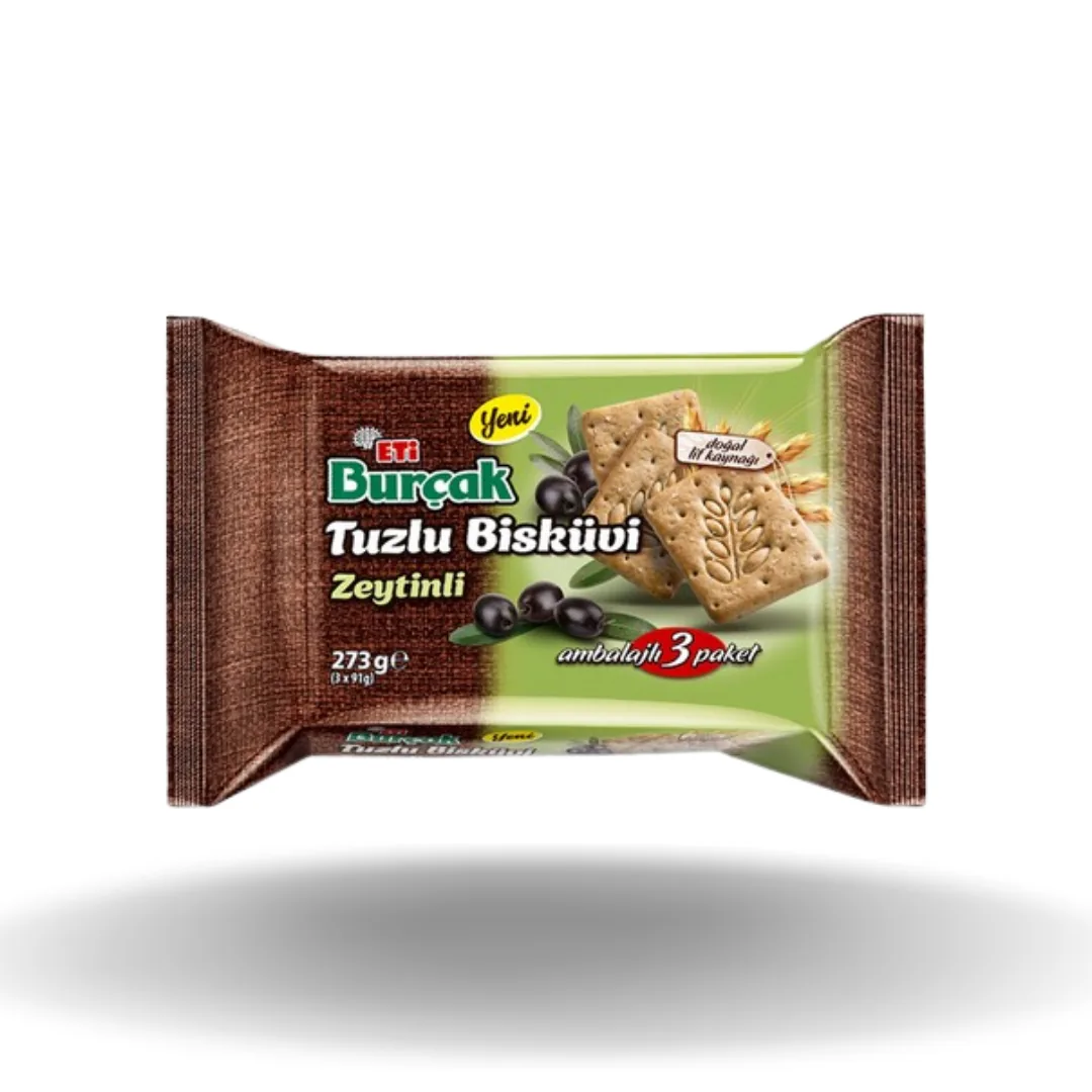 Eti Burçak 3'lü Tuzlu Zeytinli 273 Gr