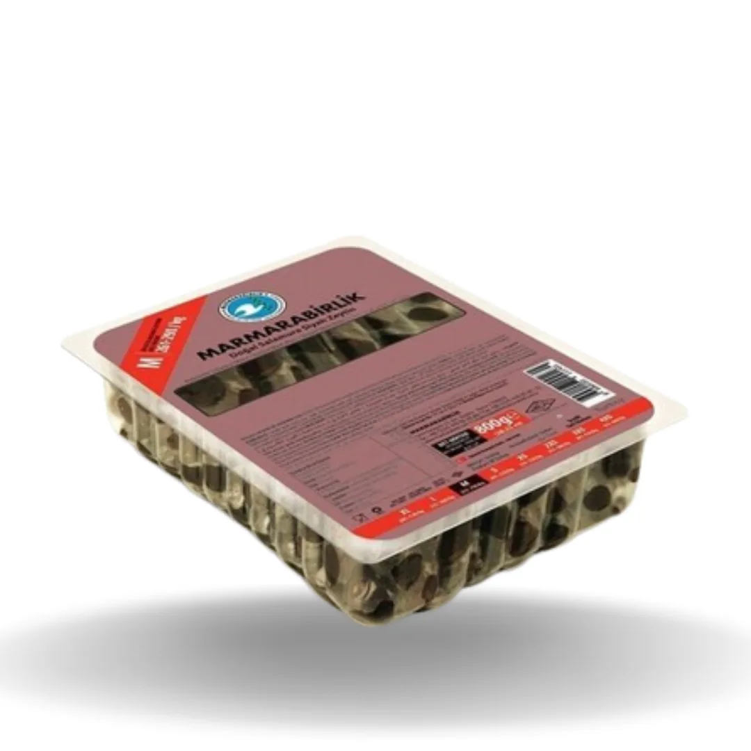 Marmarabirlik Süper Siyah Zeytin 261-290 Vakumlu 800 Gr