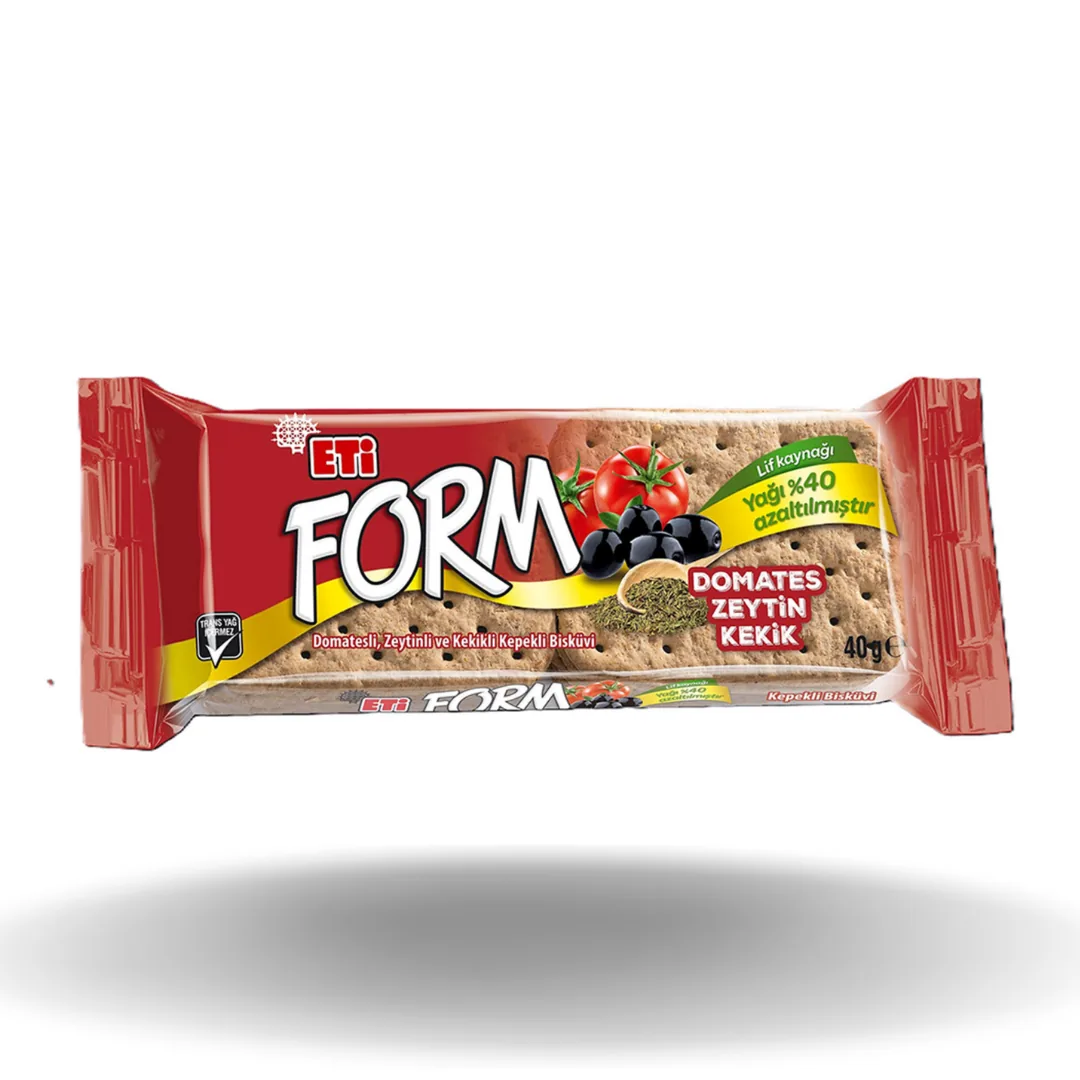 Eti Form Domatesli Zeytinli ve Kekikli Bisküvi 40 Gr
