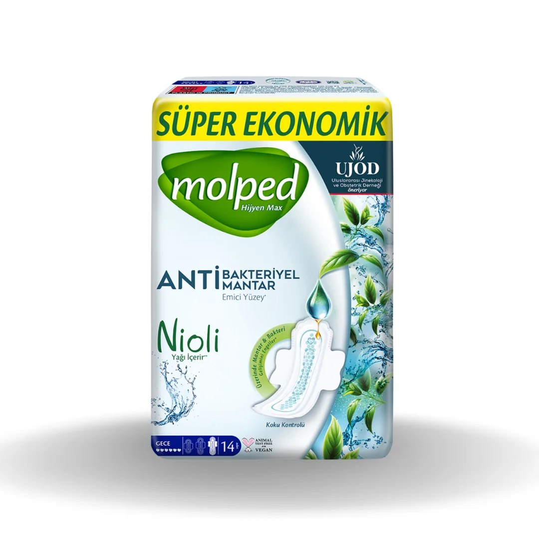 Molped Süper Eko Max Gece Hijyenik Ped 14'lü