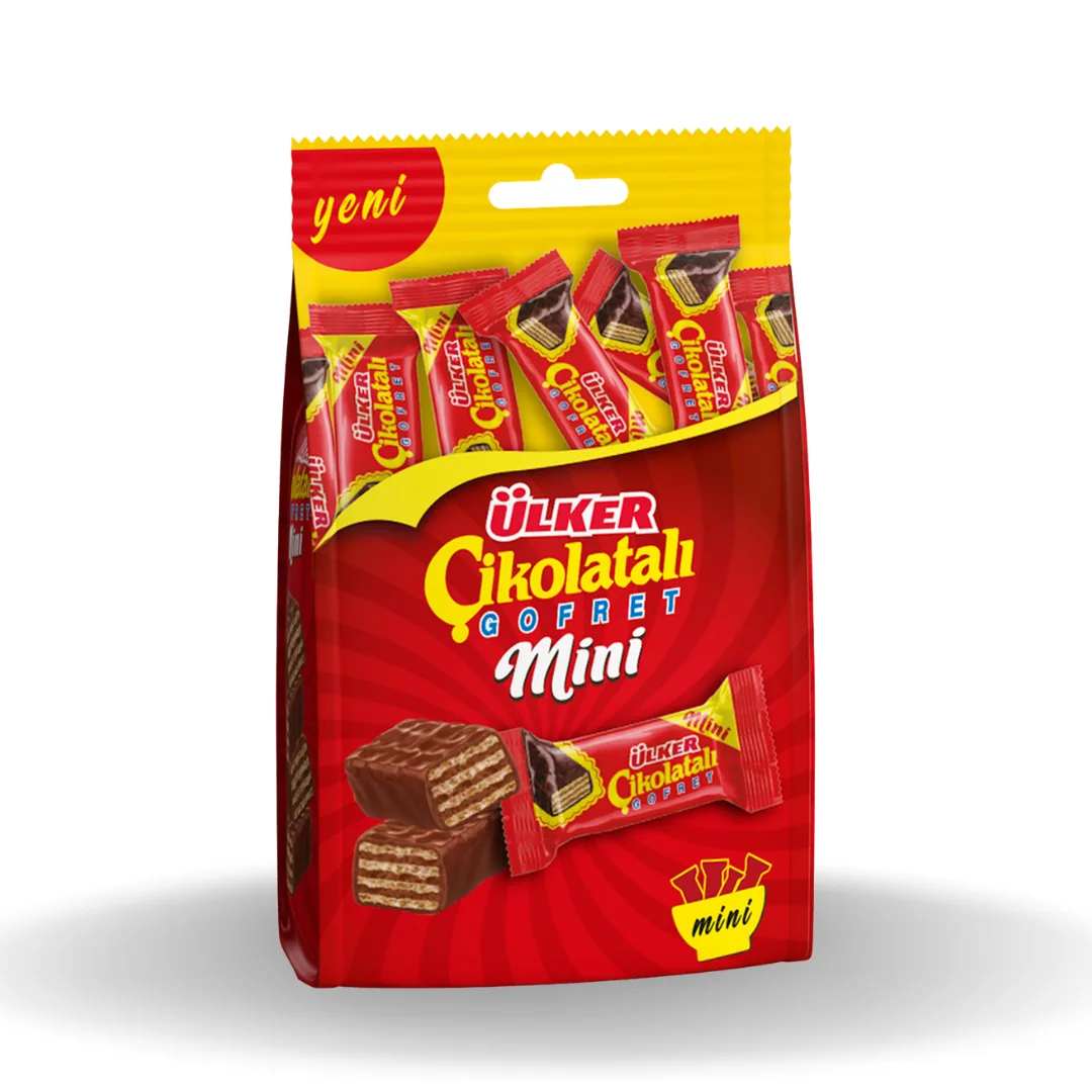 Ulker Mini Çikolatalı Gofret Çoklu Paket 82 Gr