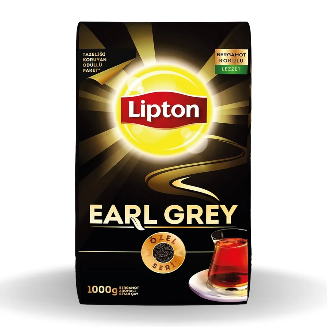 Lipton Earl Grey Bergamot Aromalı Dökme Siyah Çay 1 Kg
