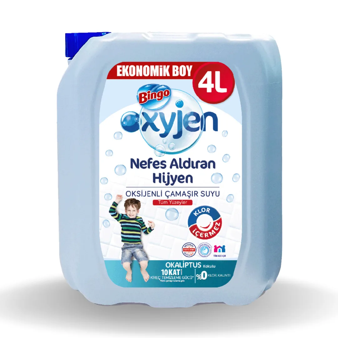 Bingo Oksijen Çamaşır Suyu Okaliptus 4 Lt