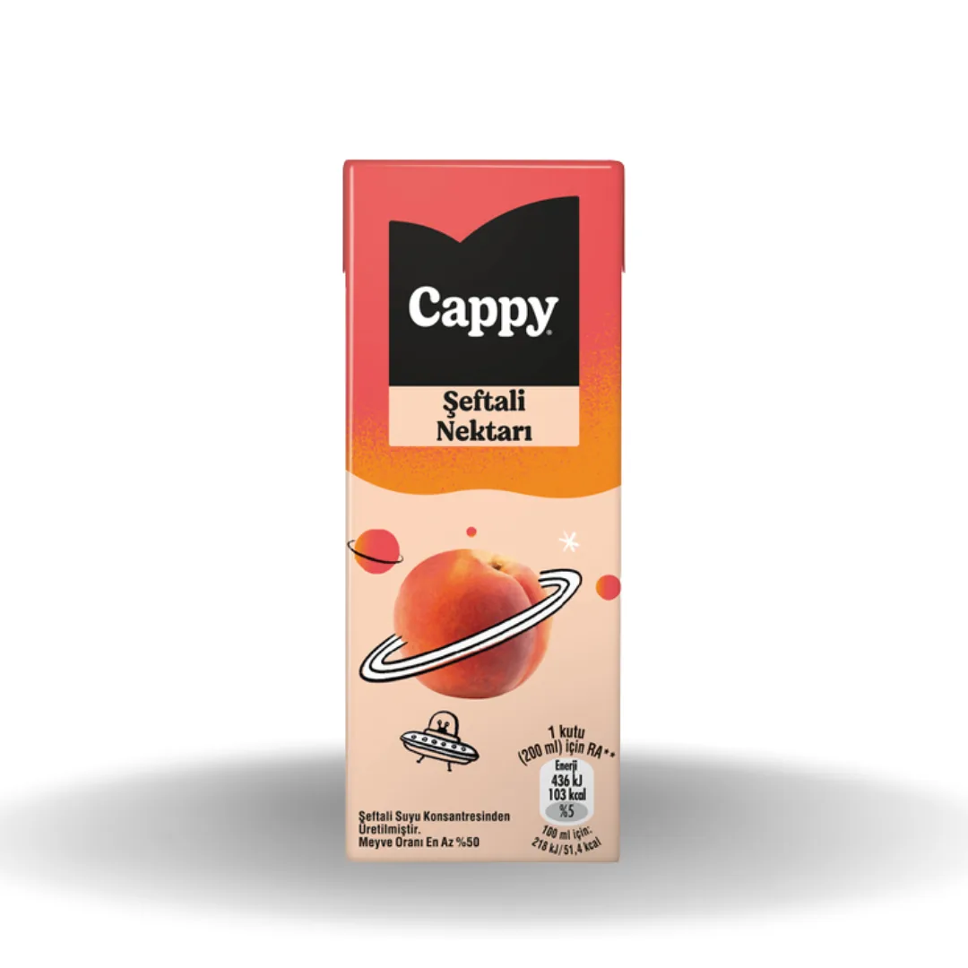 Cappy Nektar Şeftali 200 Ml Koli x27