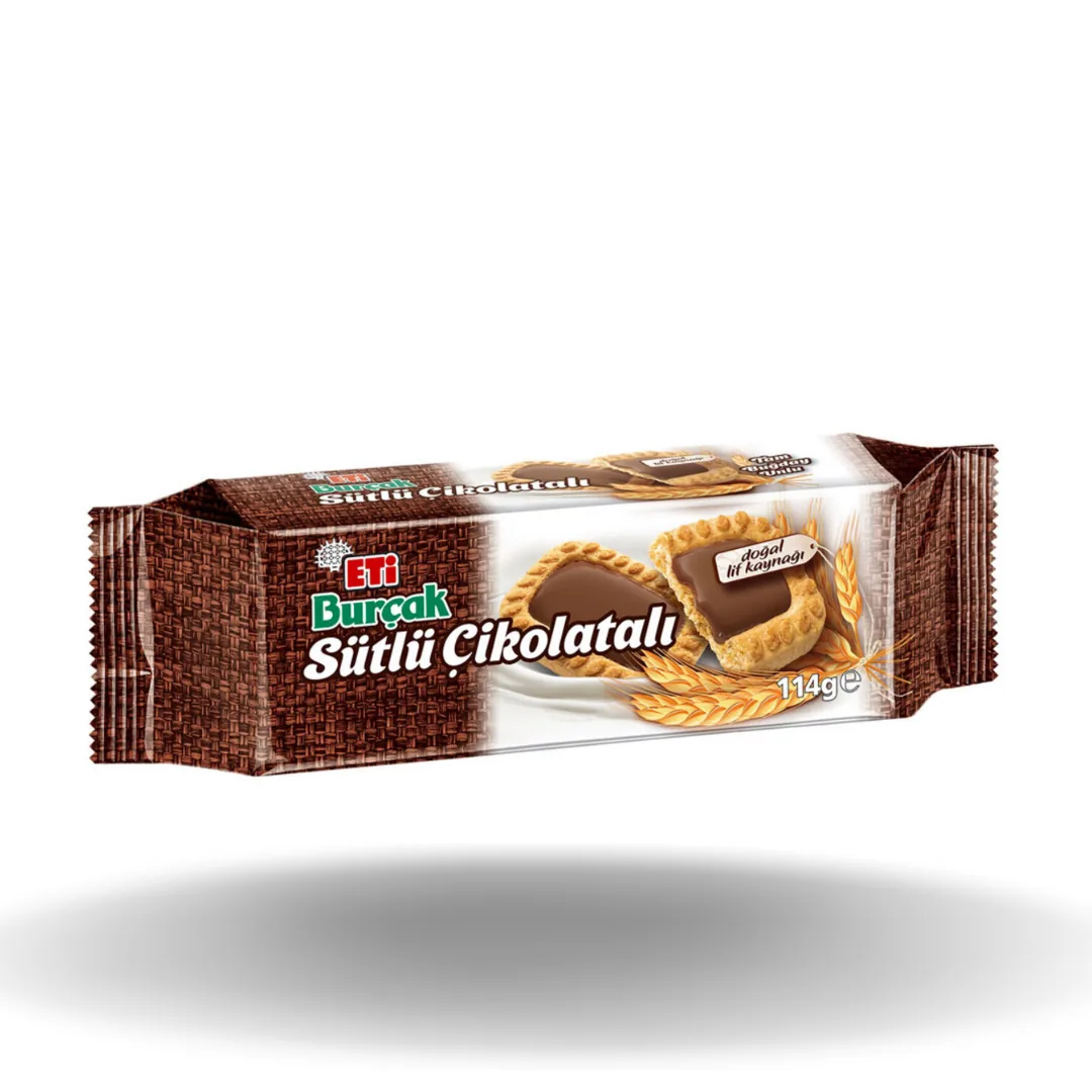 Eti Burçak Sütlü Çikolatalı Bisküvi 114 Gr