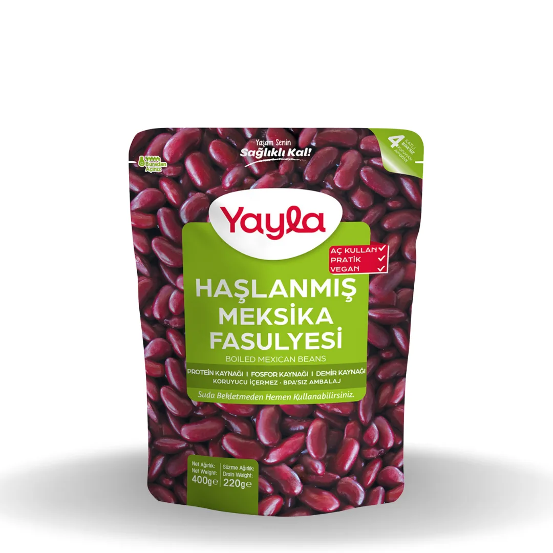 Yayla Haşlanmış Meksika Fasulyesi 400 G