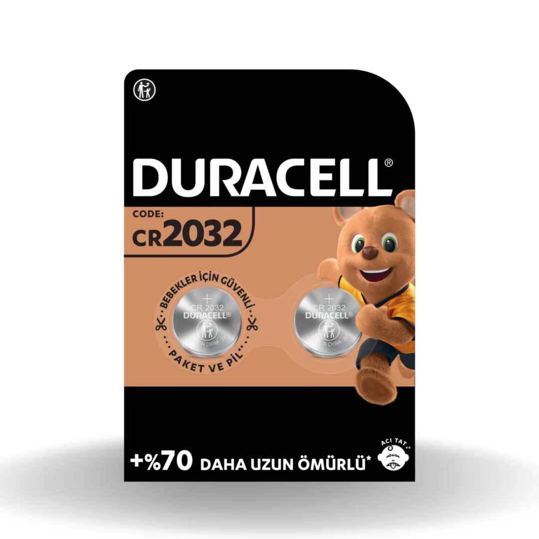 Duracell Düğme Pil 2032 2' Li 3 Volt