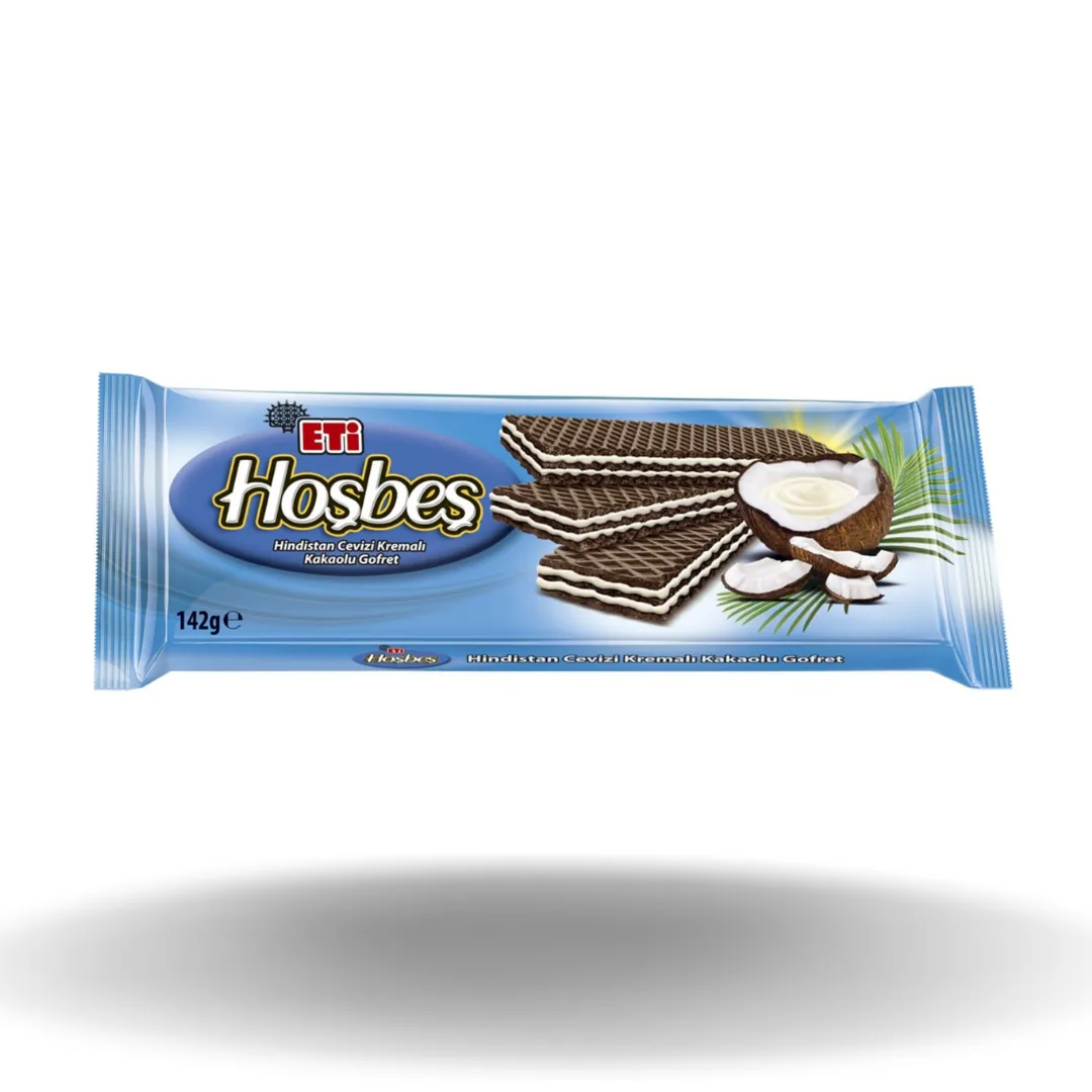 Eti Hoşbeş Hindistan Cevizli Gofret 142 Gr