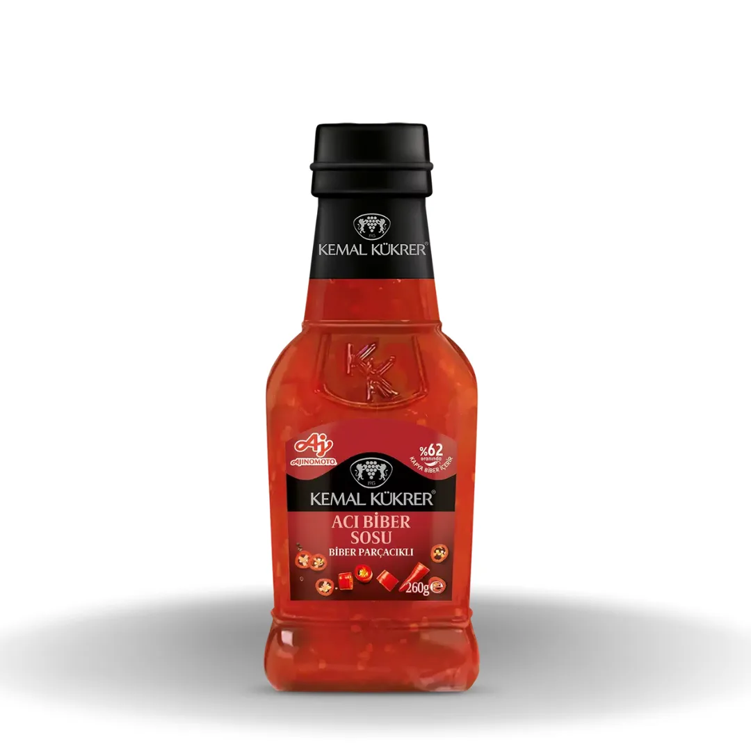 Kemal Kükrer Biber Parçacıklı Acı Sos Pet Şişe 250 ML