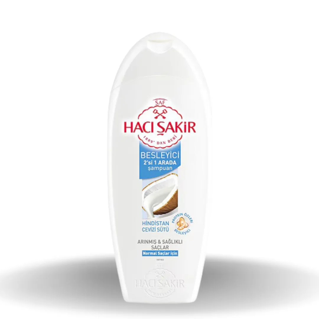 Hacı Şakir Hindistan Cevizli 2’si 1 Arada Şampuan 500 Ml