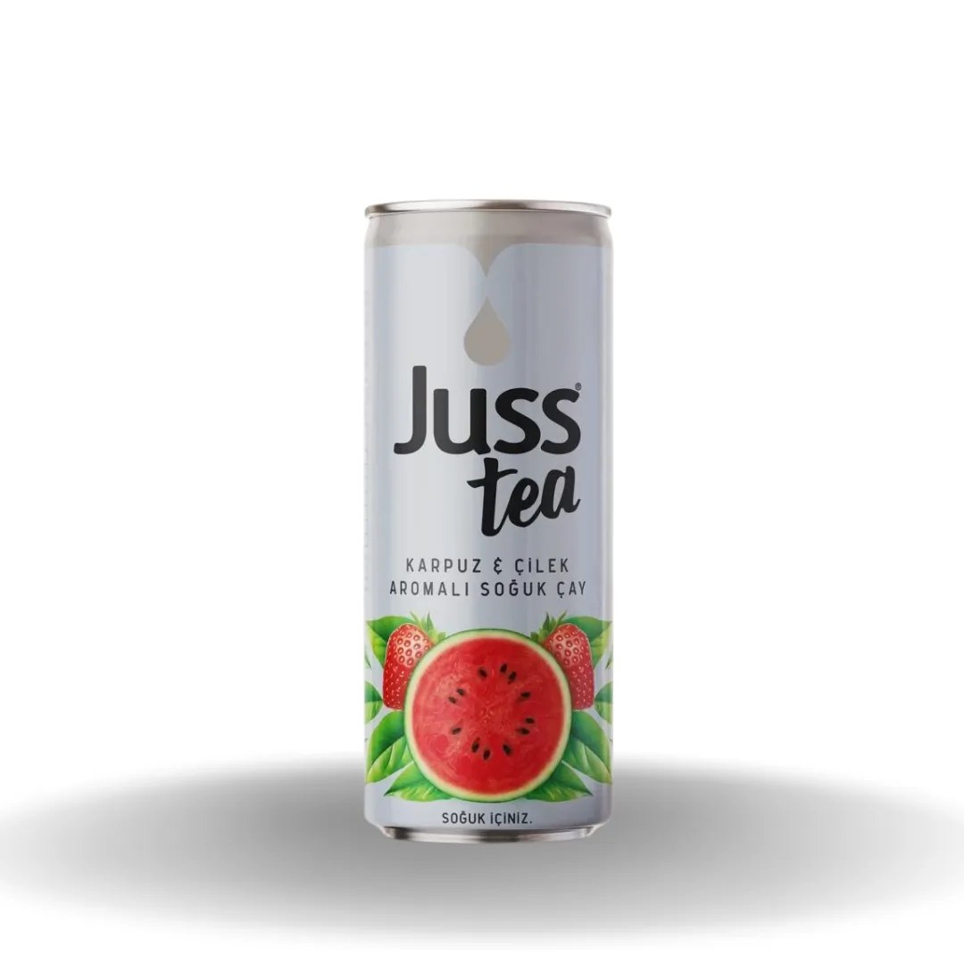 Juss Tea Karpuz Çilek Aromalı Soğuk Çay Pet 250 Ml