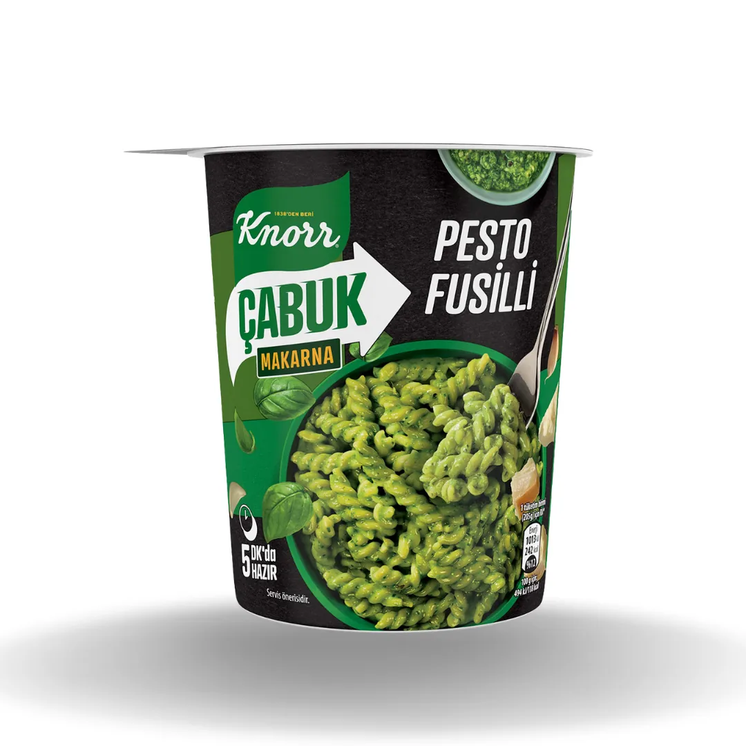Knorr Çabuk Bardak Makarna Pesto Fusilli 65 Gr