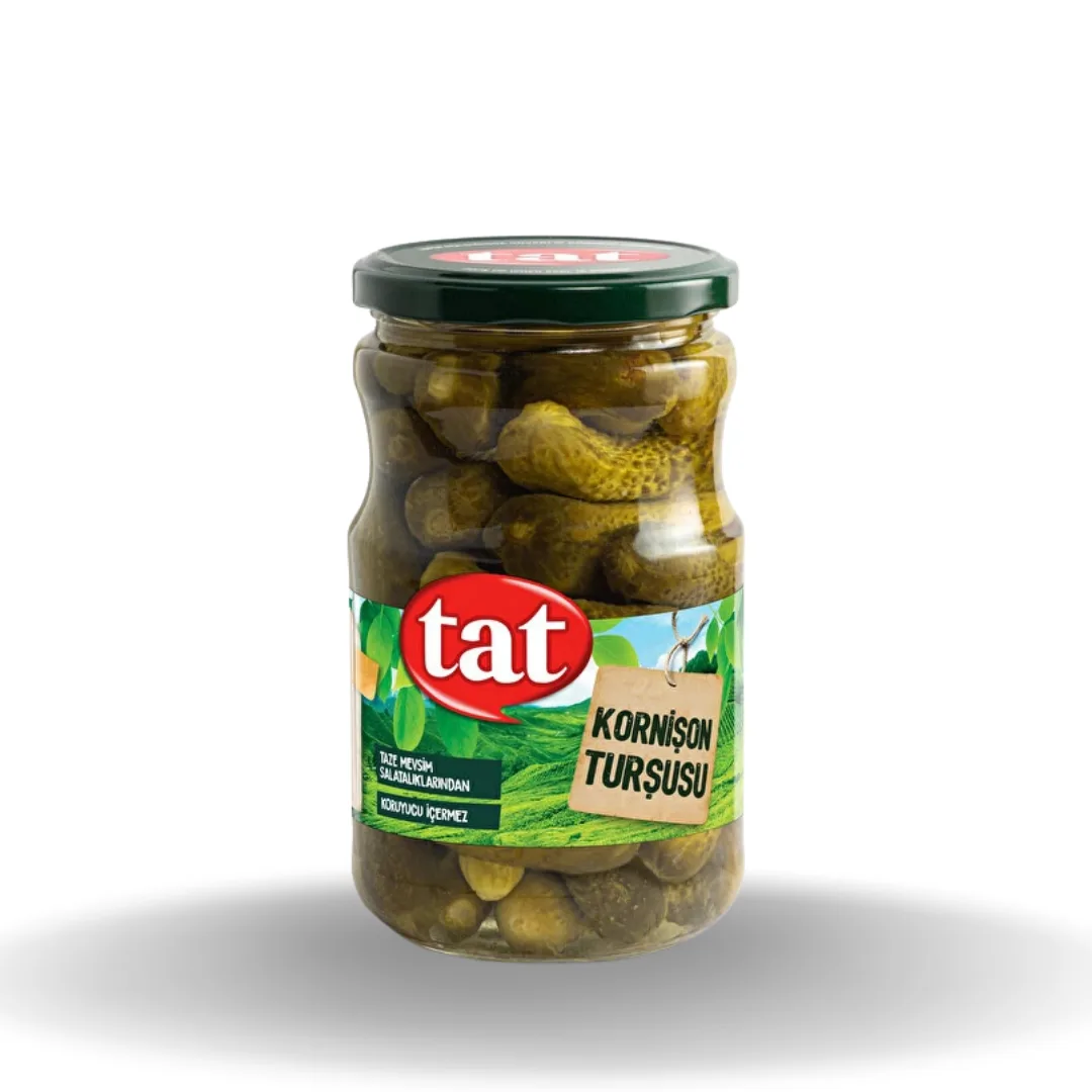 Tat Kornişon Turşusu Cam Kavanoz 680 G
