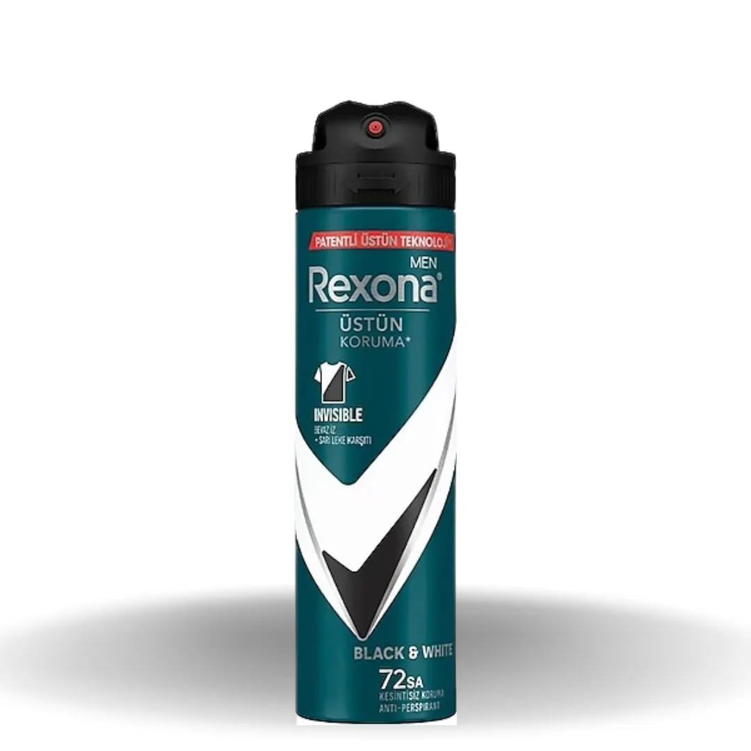 Rexona Men Advanced Invisible Black White Erkek Deodorant Sprey 150 Ml