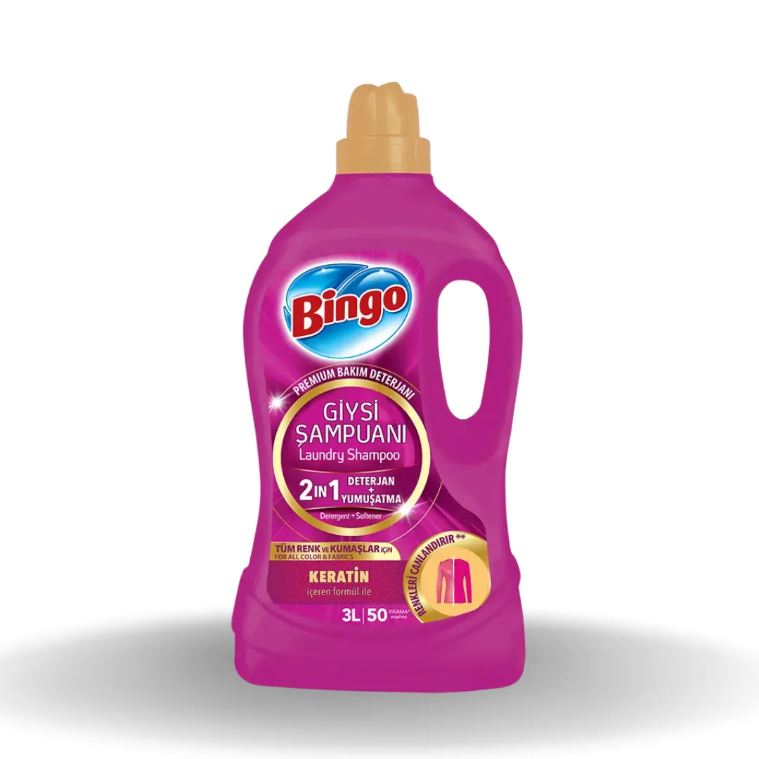 Bingo 2in1 Kolay Ütü Giysi Şampuanı 3 Lt