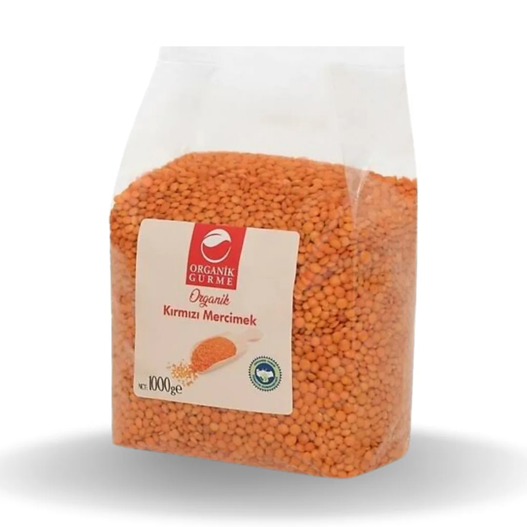 Organik Gurme Kırmızı Mercimek 1000 Gr