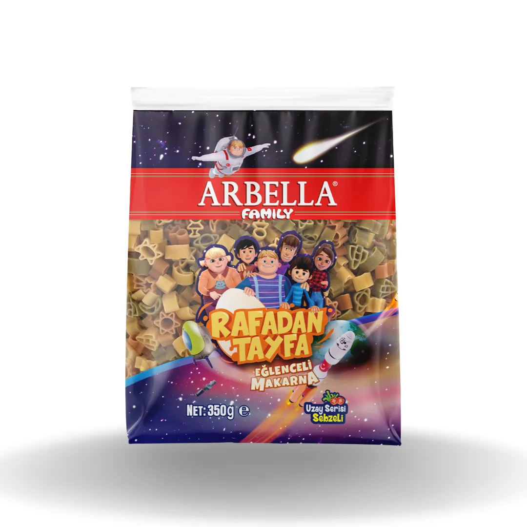 Arbella Rafadan Tayfa Uzay Serisi Sebzeli Makarna 350 Gr