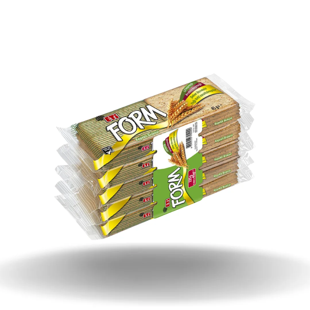 Eti Form Kepekli Bisküvi 5'li 225 Gr
