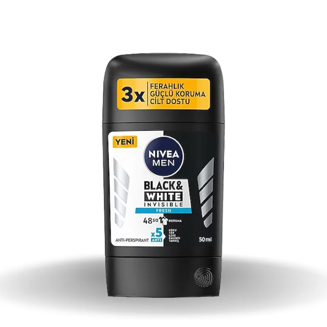 Nivea Stick Deodorant Invisible B&W Original Erkek 50Ml