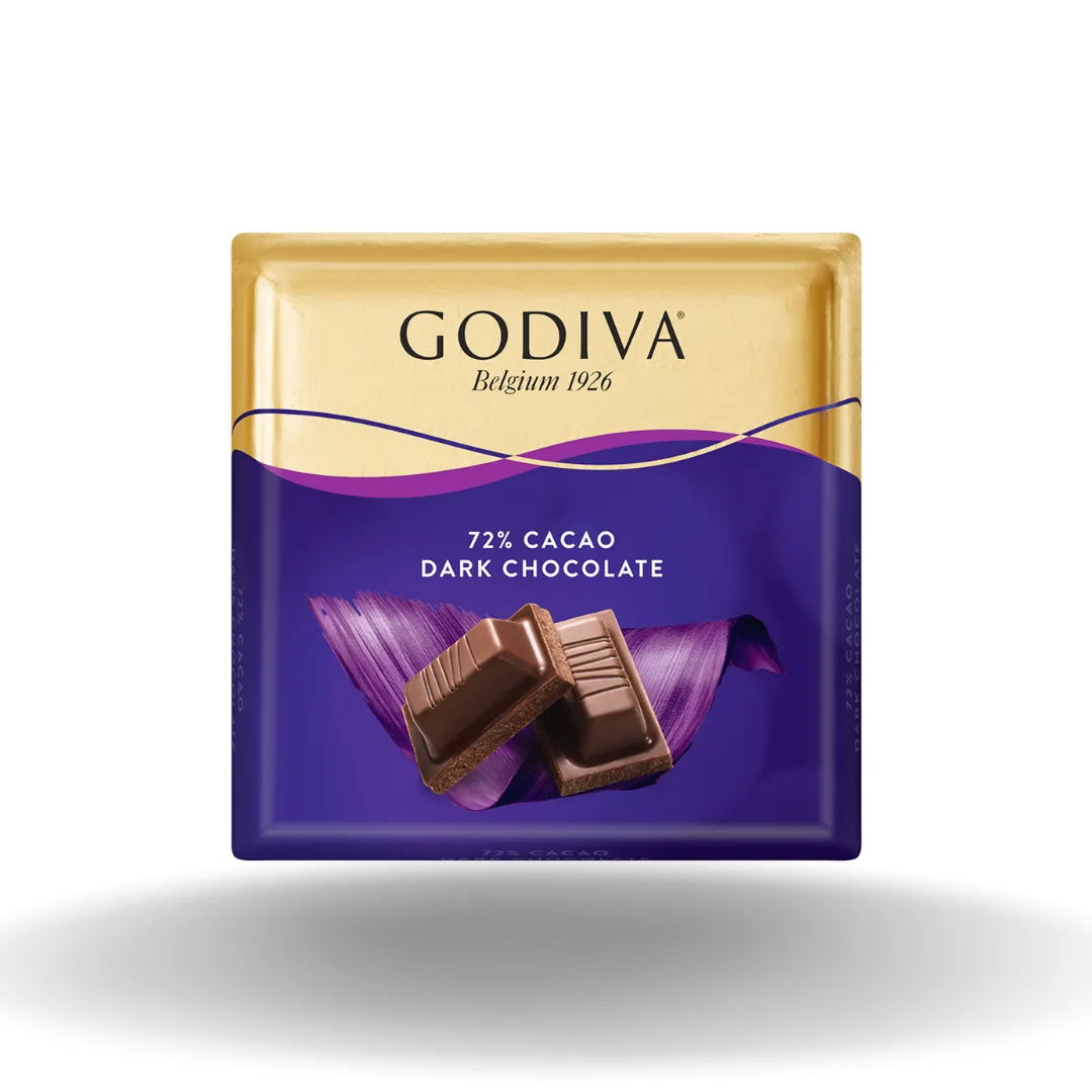 Godiva Kare Çikolata % 72 Bitter 60 Gr