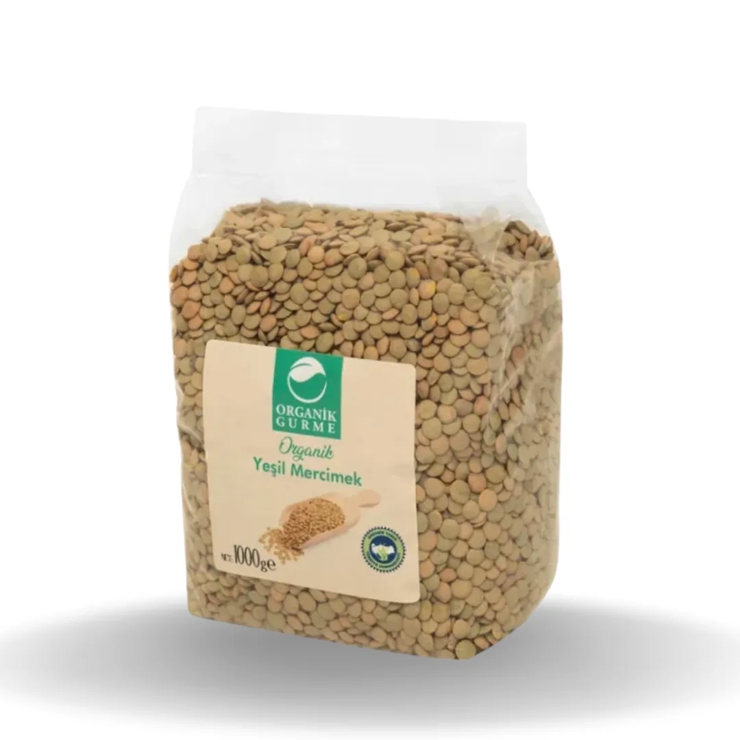 Organik Gurme Yeşil Mercimek 1000 Gr