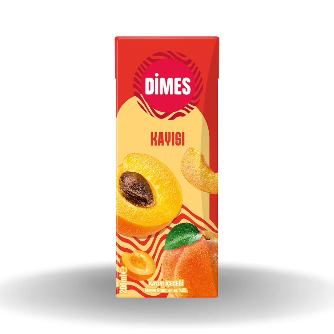 Dimes Slim Kayısı Nektarı 200 Ml Koli x27