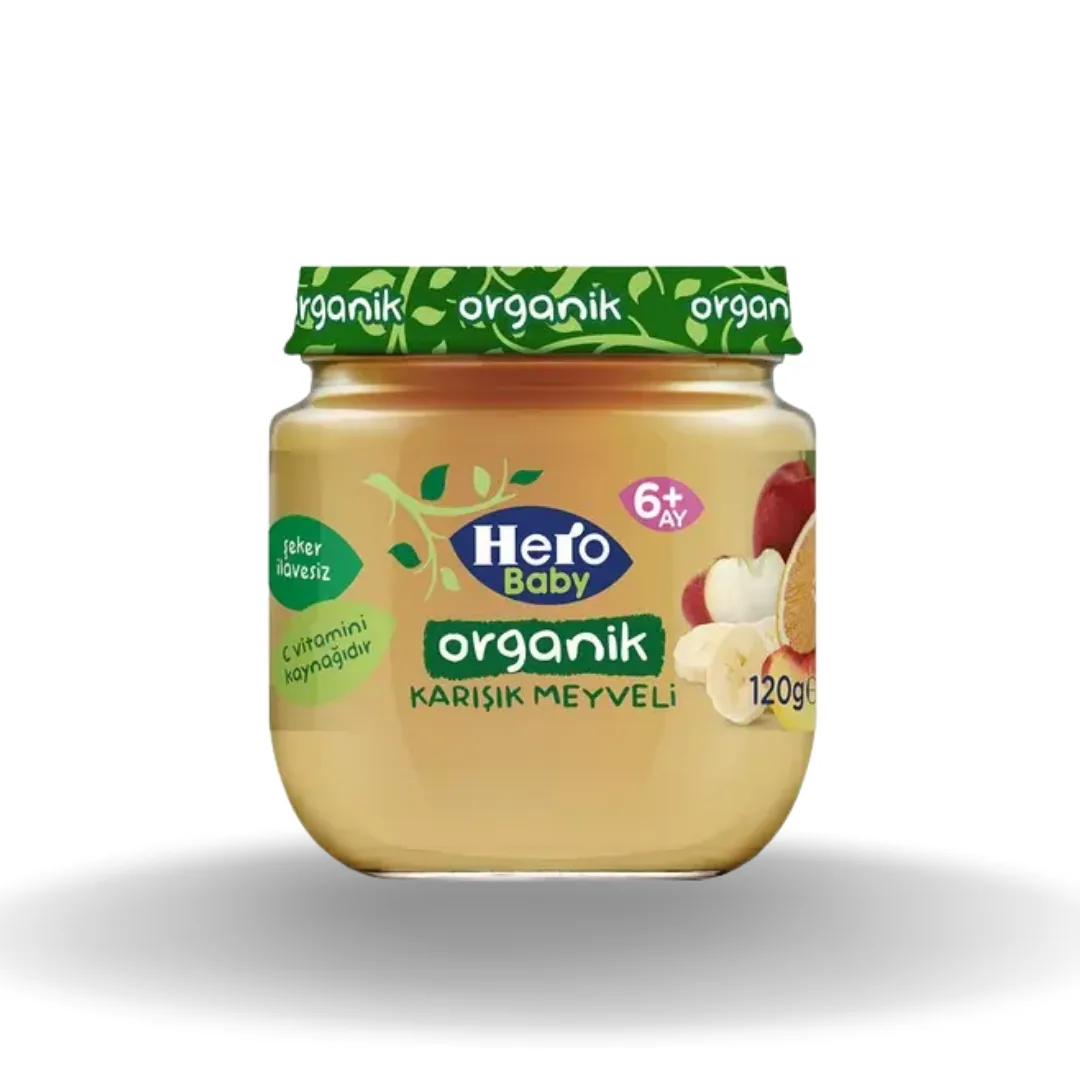 Hero Baby Organik Karışık Meyveli 120 Gr