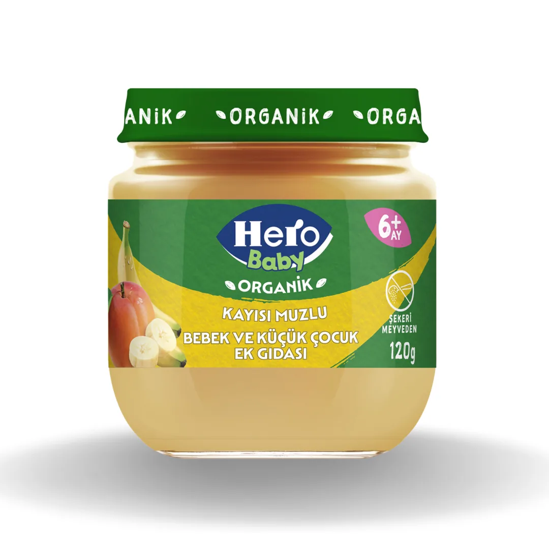Hero Baby Organik Kayısı Muz 120 Gr