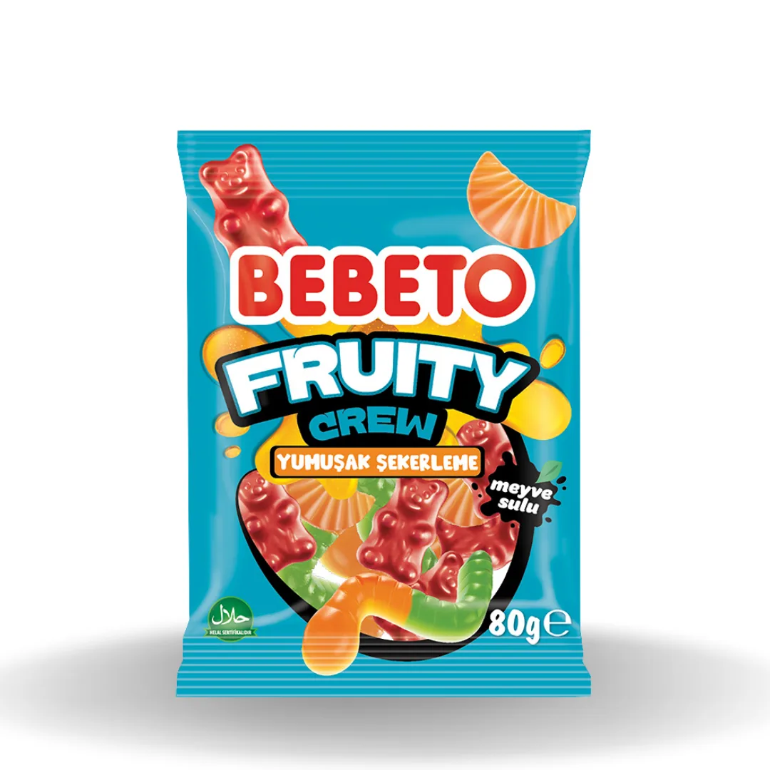 Bebeto Jelly Fruity Crew 80 Gr