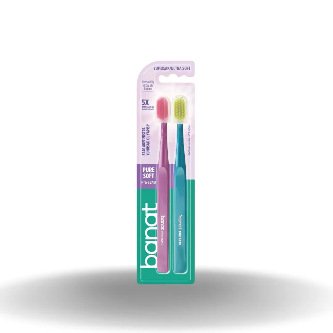 Banat Pro 6240 Yumuşak Diş Fırçası (1+1)