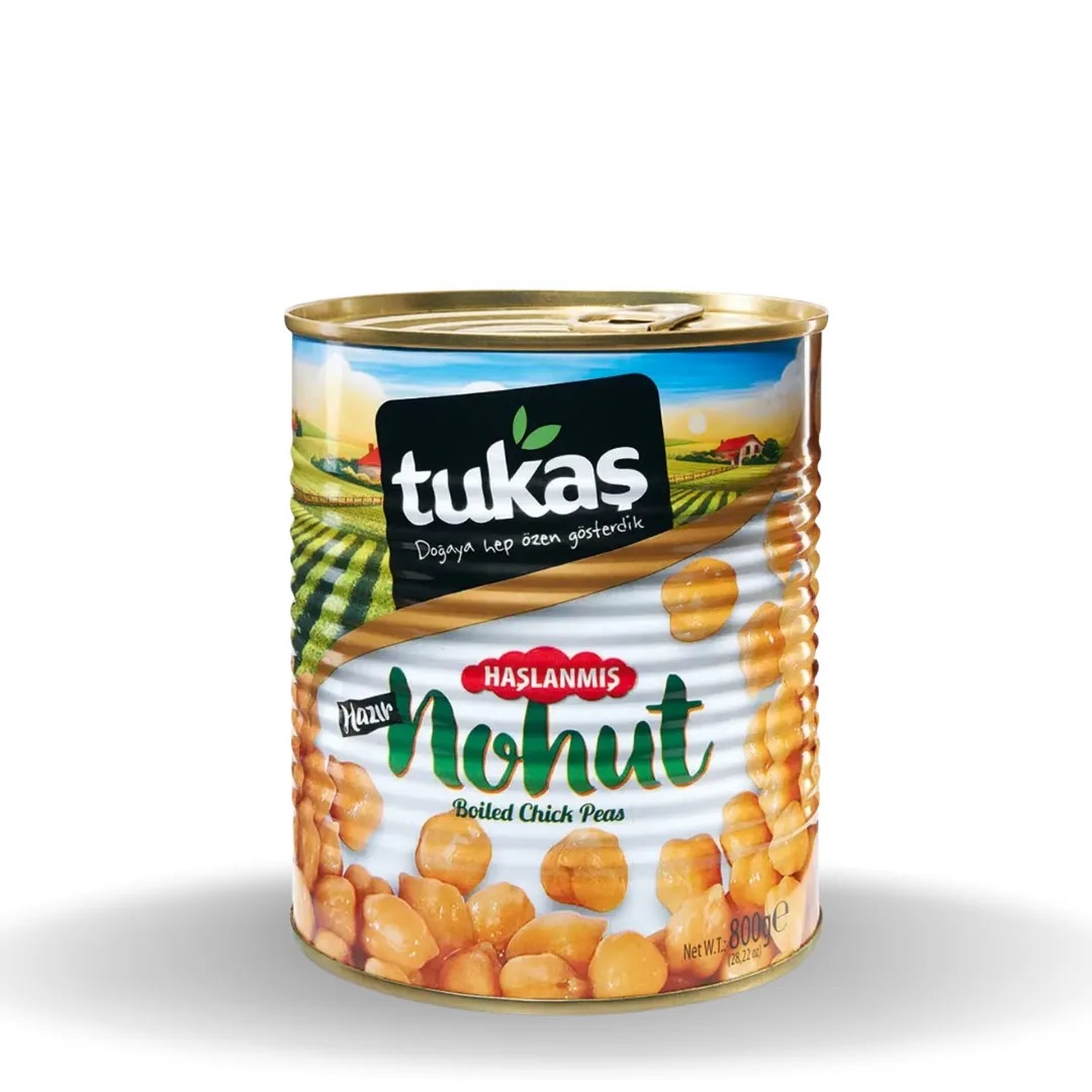 Tukaş Haşlanmış Nohut Teneke 800 G