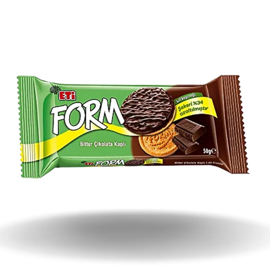 Eti Form Bitter Çikolata Kaplı Lifli Bisküvi 50 Gr