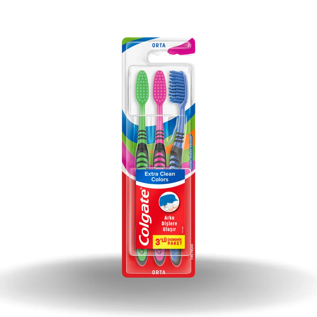 Colgate Diş Firçası Extra Clean Colors (2+1)