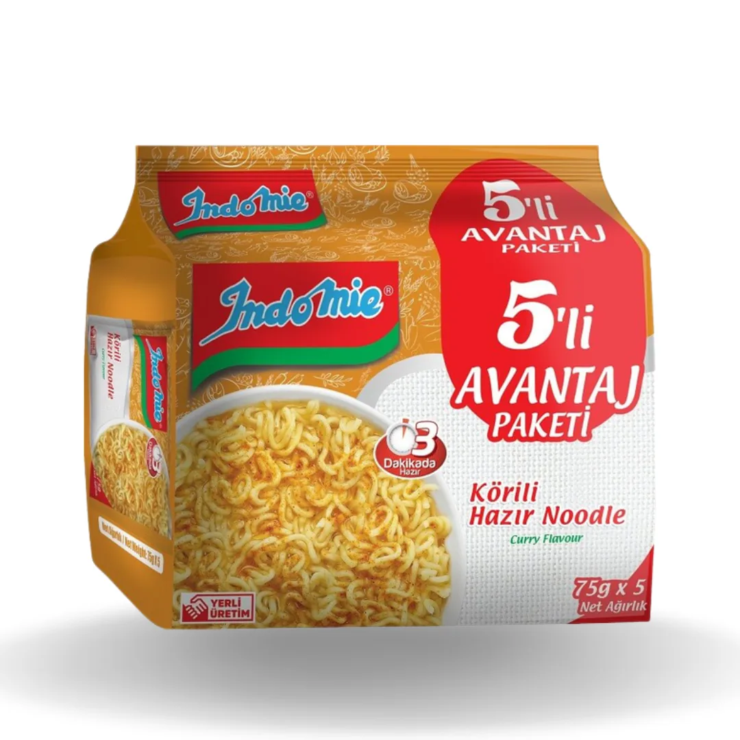 Indomie Körili Noodle 5'li Paket 375 Gr