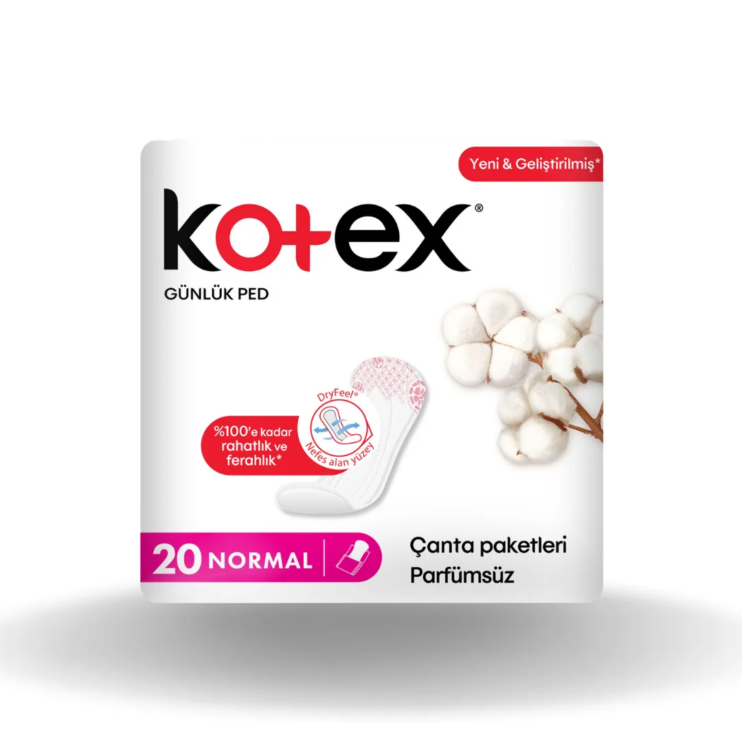 Kotex Günlük Ped Parfümsüz 20'li