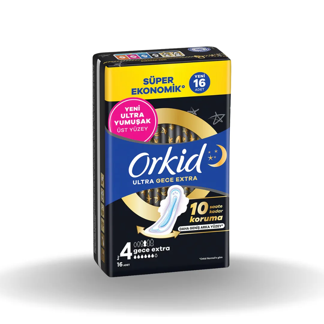 Orkid Ultra Ekstra Dörtlü Gece Ekstra 16'lı