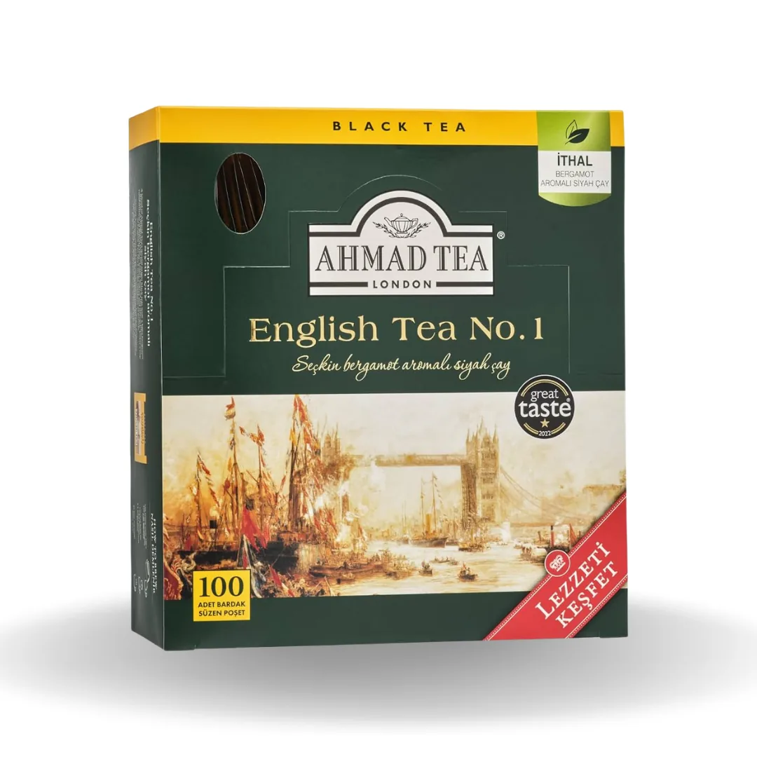 Ahmad Tea English No.1 Bardak Poşet Çay 2 Gr 100'lu