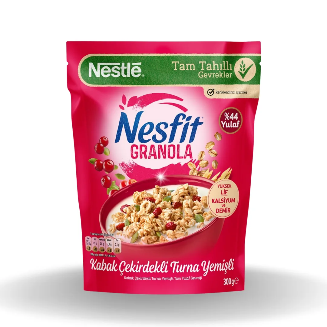 Nestle Nesfit Kabak Çekirdekli Turna Yemişli Granola 300 Gr