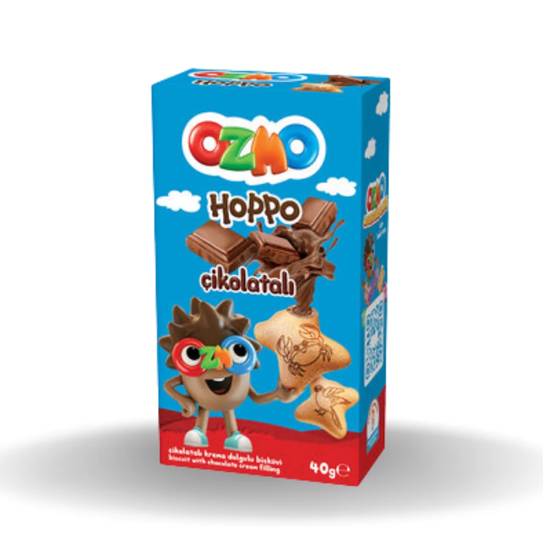 Şölen Ozmo Hoppo Çikolatalı Krema Dolgulu Bisküvi 40 Gr