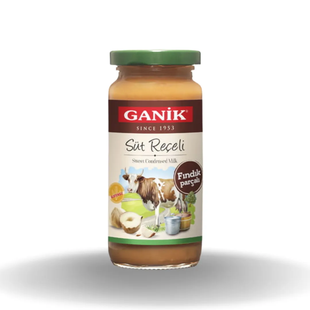 Ganik Süt Reçeli Fındık Parçacıklı 270 Gr