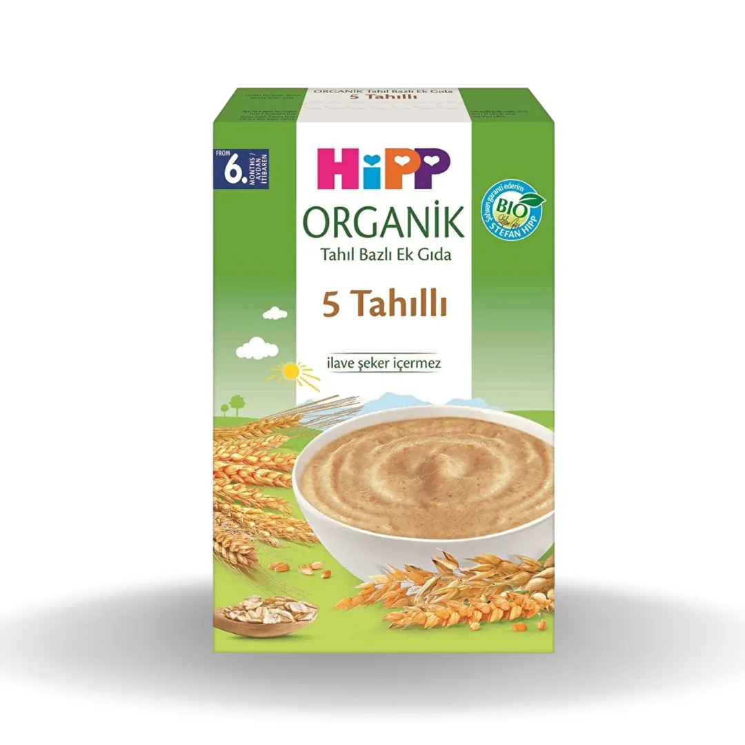 Hipp Organik 5 Tahıllı Tahıl Bazlı Ek Gıda 200 Gr