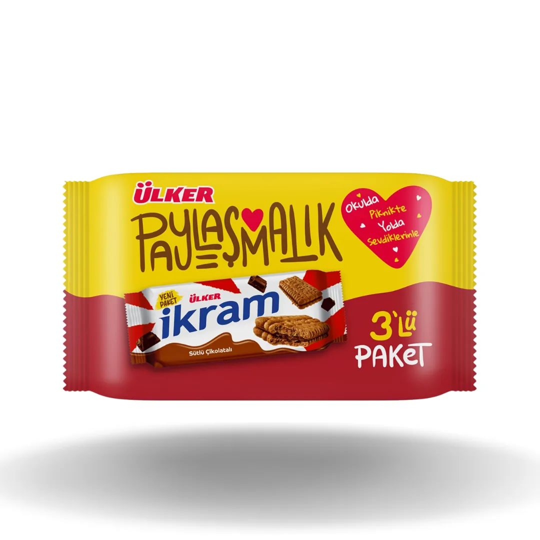 Ulker İkram Sütlü Çikolatalı 3x84 Gr