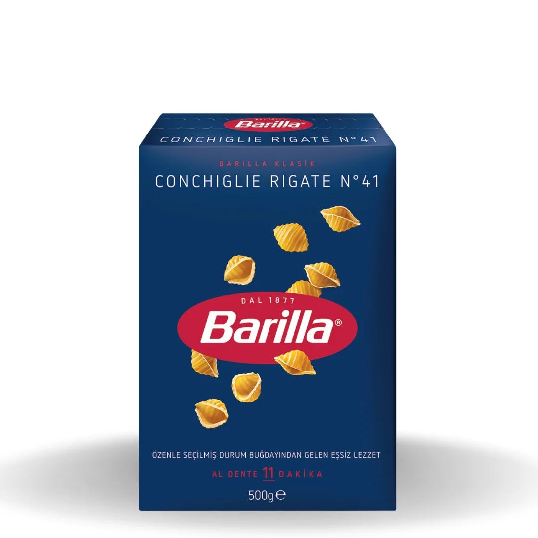 Barilla Conchiglie Rigate Mini Midye Makarna 500 G